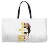 ask me about my feminist agenda frida kahlo Weekender Totes