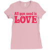 all you need is love Ladies Fitted T-Shirt