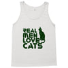 real men love cats, funny quote Tank Top