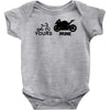 yours mine Baby Onesie