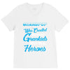 Grandpop Was Created because Grankids Need Real Heroes V-Neck Tee