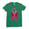 breast cancer pink ribbon Ladies Fitted T-Shirt