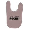 softball rocks Baby Bibs