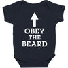 obey the beard funny Baby Bodysuit
