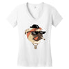 pug life Women's V-Neck T-Shirt