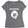 socrates brazil 70s football world cup legend retro Women's Triblend Scoop T-shirt