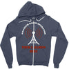 amateur ham radio callsign antenna Zipper Hoodie