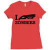 i shotgun zombies funny t shirt dead apocalypse s 3xl Ladies Fitted T-Shirt