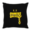 hello world Throw Pillow