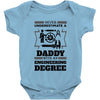 Never Underestimate A Daddy With An Engineering Degree Baby Onesie
