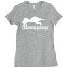 t rex hates pushups funny Ladies Fitted T-Shirt
