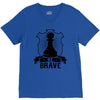 Be Brave - Chess Pawn - Chess Lover V-Neck Tee