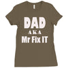 dad aka mr fix it Ladies Fitted T-Shirt