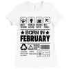 Born In February Ladies Fitted T-Shirt