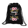 Daddy's Girl Drawstring Bags
