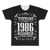 vintage made in 1986 perfectly aged a living legend All Over Men's T-shirt