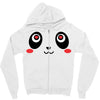 panda face Zipper Hoodie