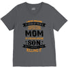 Super Cool Mom Of A Freaking Awesome Son V-Neck Tee