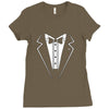classic black tuxedo t shirt Ladies Fitted T-Shirt