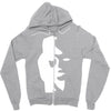 sax player lady face optical illusion Zipper Hoodie