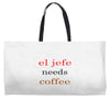 el jefe needs coffee Weekender Totes