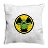 toxic monster Throw Pillow