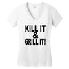 kill it grill it Women's V-Neck T-Shirt