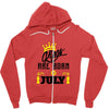 Kings Are Born In July Zipper Hoodie