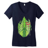 skeletal halloween Women's V-Neck T-Shirt