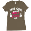 this girl loves drag racing Ladies Fitted T-Shirt