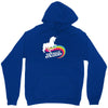 totally straight funny rainbow unicorn gay pride novelty fashion Unisex Hoodie