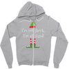 i'm not short i'm elf sized Zipper Hoodie