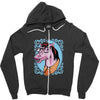unicorn nerd graphic Zipper Hoodie
