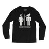 restroom for the recently deceased Long Sleeve Shirts