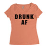 drunk af Women's Triblend Scoop T-shirt