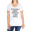 talk to myself Ladies Curvy T-Shirt