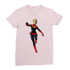 captain marvel Ladies Fitted T-Shirt