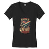 never surrender Women's V-Neck T-Shirt