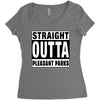 straight outta pleasant parks Women's Triblend Scoop T-shirt