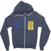 facebook parody beer thumbs up   people like this mens white t shirt Zipper Hoodie