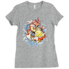 shining splash koi Ladies Fitted T-Shirt