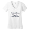 i went outsude once Women's V-Neck T-Shirt
