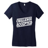 challenge accepted t shirt Women's V-Neck T-Shirt