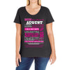 quens are born in august Ladies Curvy T-Shirt