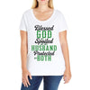 blessed god by spoiled by my husband protected by both Ladies Curvy T-Shirt