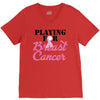 playing for breast cancer V-Neck Tee
