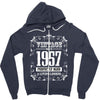 vintage made in 1957 perfectly aged a living legend Zipper Hoodie