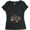 night in the forest Women's Triblend Scoop T-shirt