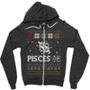 santa pisces christmas ugly t shirts Zipper Hoodie