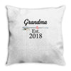 Grandma est.2018 Throw Pillow